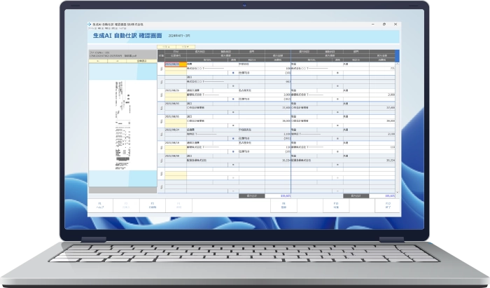 生成AI自動仕訳